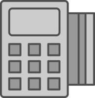 Pos Terminal Fillay Icon vector