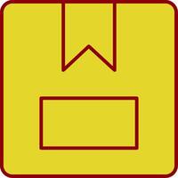 Package Box Line Two Color Icon vector