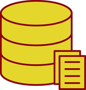 Data Line Two Color Icon vector