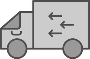 Delivery Fillay Icon vector