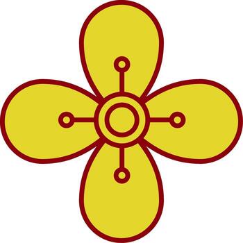 Pear Line Two Color Icon vector