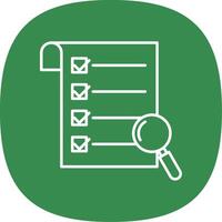 Research Line Curve Icon vector