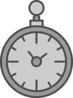 bolsillo reloj relleno icono vector