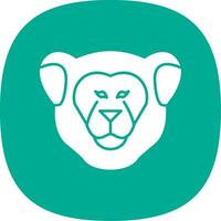Lioness Line Two Color Icon vector