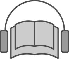 Audio Book Fillay Icon vector