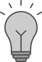 Idea Fillay Icon vector