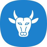 Buffalo Line Two Color Icon vector