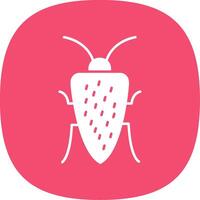 Cockroach Line Two Color Icon vector