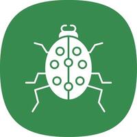 Beetle Line Two Color Icon vector