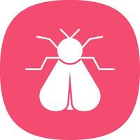 Moth Line Two Color Icon vector