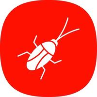 Cockroach Line Two Color Icon vector