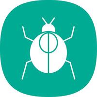 Cockroach Line Two Color Icon vector