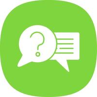 Question Line Two Color Icon vector