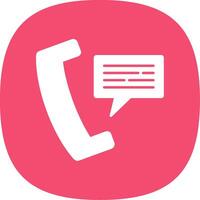 Phone Message Line Two Color Icon vector