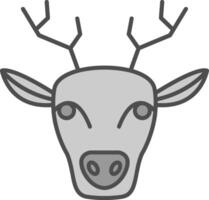 Deer Fillay Icon vector