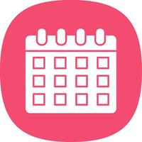 Calendar Line Two Color Icon vector