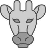 Giraffe Fillay Icon vector