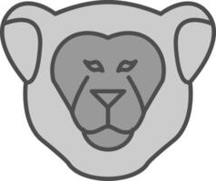 Lioness Fillay Icon vector