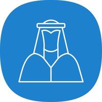 Arabian Line Curve Icon vector