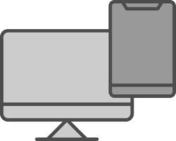 Device Fillay Icon vector