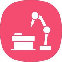 Robotic Surgery Line Two Color Icon vector