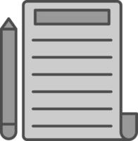 Write Fillay Icon vector