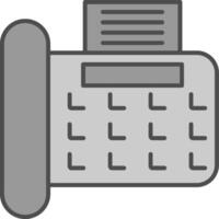 Fax Fillay Icon vector