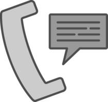 Phone Message Fillay Icon vector