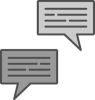 Conversation Fillay Icon vector