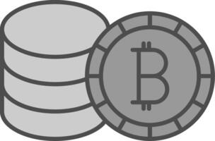 Bitcoin Fillay Icon vector