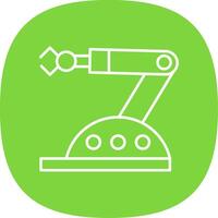 Assembly Line Curve Icon vector