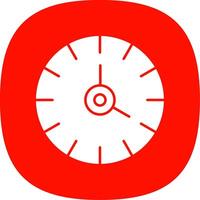 Clock Line Two Color Icon vector