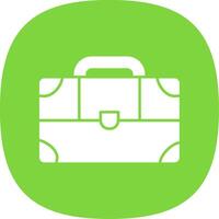 Suitcase Line Two Color Icon vector