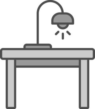 Lamp Line Two Color Icon vector