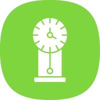 Vintage Clock Line Two Color Icon vector