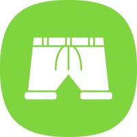 Short Line Two Color Icon vector