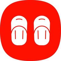 Sandal Line Two Color Icon vector