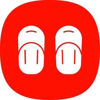 Sandal Line Two Color Icon vector