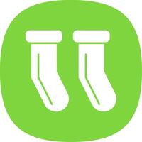 Socks Line Two Color Icon vector