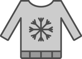 Sweater Line Two Color Icon vector