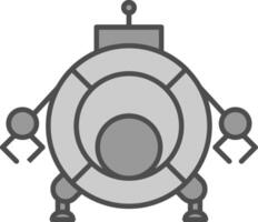 Robotics Fillay Icon vector