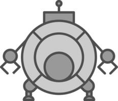 Robotics Fillay Icon vector