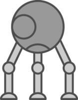 Robot Fillay Icon vector