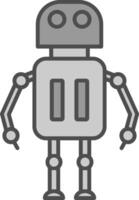 Robot Fillay Icon vector
