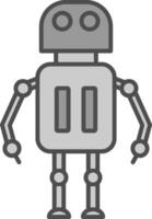 Robot Fillay Icon vector