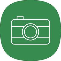 Old Came Line Curve Icon vector