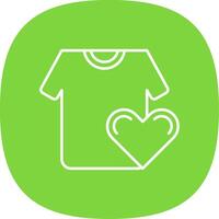 Favorite Line Curve Icon vector