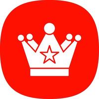 Crown Line Two Color Icon vector