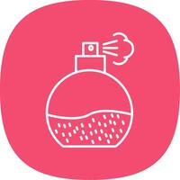 Fragrance Line Curve Icon vector