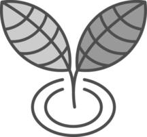 planta relleno icono vector